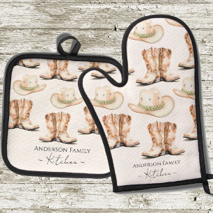  OFENHANDSCHUH & Topflappen-Set