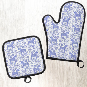  OFENHANDSCHUH & Topflappen-Set