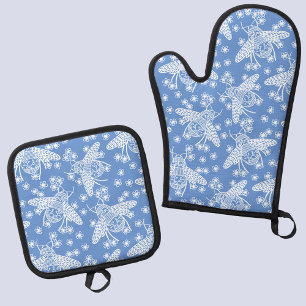  OFENHANDSCHUH & Topflappen-Set