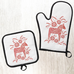  OFENHANDSCHUH & Topflappen-Set