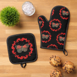  OFENHANDSCHUH & Topflappen-Set