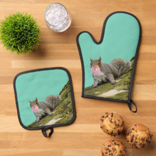  OFENHANDSCHUH & Topflappen-Set