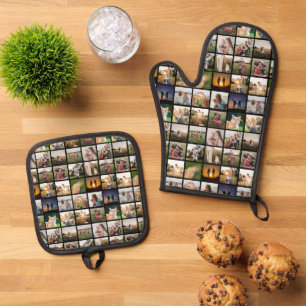  OFENHANDSCHUH & Topflappen-Set