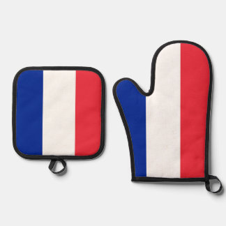 Ofenhandschuh und Topflappen, Frankreich-Flagge & Topflappen-Set