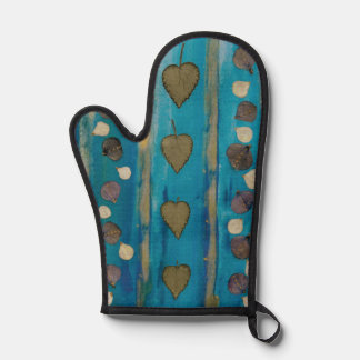 Ofenhandschuh und Topflappen mit Aquarell-Design