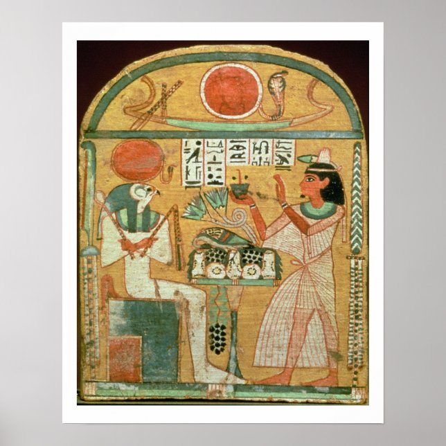 Ofenmut Offering an Osiris, Stele von Ofenmut von Poster (Vorne)