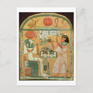 Ofenmut Offering an Osiris, Stele von Ofenmut von Postkarte