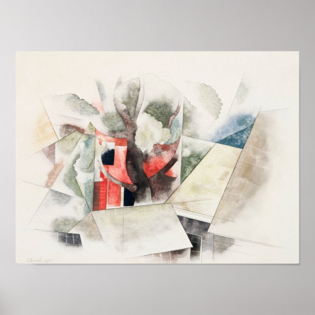 Ofenoper und Fantasie (1918) | Charles Demuth Poster (Vorne)