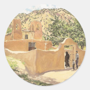 Oferta Para San Esquipula von Walter Ufer Runder Aufkleber