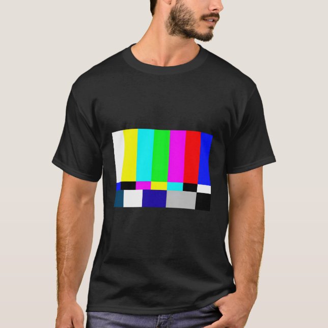 Off Air TV Color Bars T-Shirt (Vorderseite)