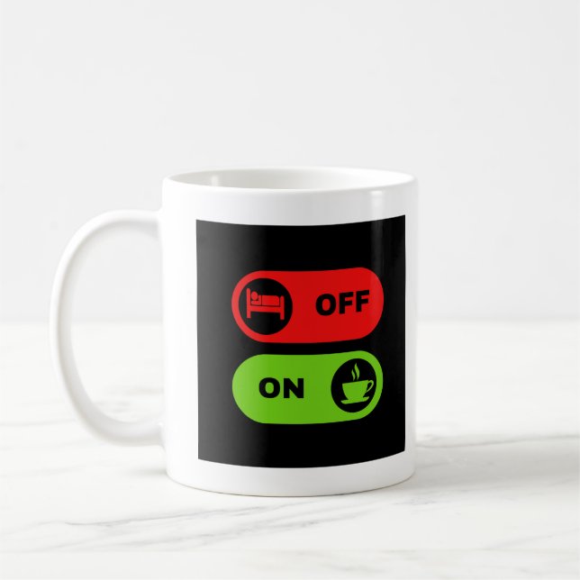 Off Bed On Kaffee T Shirt Kaffeetasse (Links)
