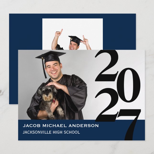 Off Center Large Numbers - Ankündigung des Abschlu (Vorne/Hinten)