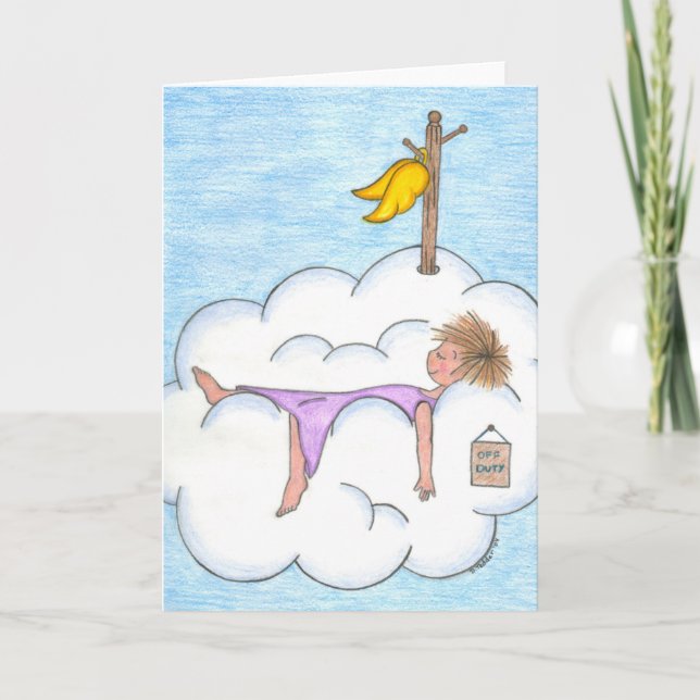 Off Duty Angel Card Karte (Vorderseite)