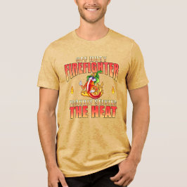Off-Duty Firefighter-Chili mit Stolz nach Wärme su Tri-Blend Shirt