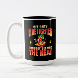 Off-Duty Firefighter-Chili mit Stolz nach Wärme su Zweifarbige Tasse