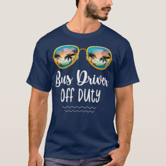 Off Duty Yellow School Bus Fahrer Beach Summer Tri T-Shirt