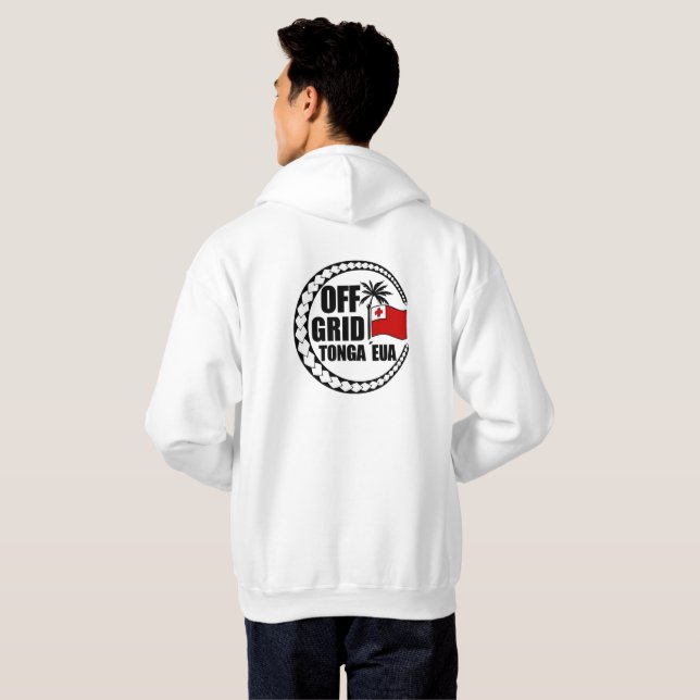 Off-Grid-Tonga-Eua-Lebensstil Hoodie (Schwarz voll)