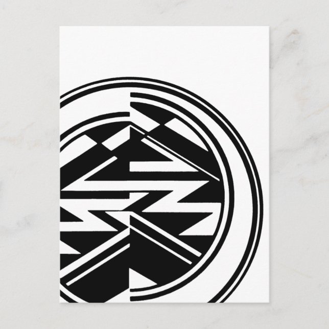 Off Kilter Geometrics Postkarte (Vorderseite)