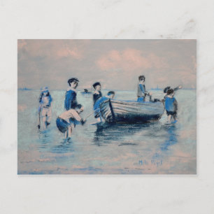 Off New Brighton Shore - 1891 Postkarte