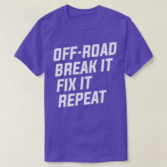 Off-Road-Break Es behebt eine Wiederholung von 4x4 T-Shirt (Design vorne)