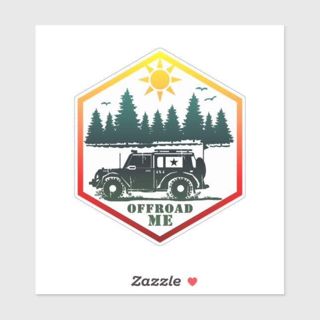 OFF ROAD ME Wilderness Aufkleber (Blatt)