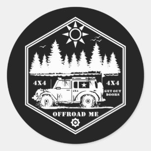 OFF ROAD ME Wilderness WB Runder Aufkleber