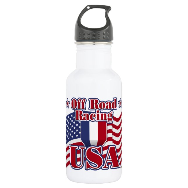 Off Road Racing USA Edelstahlflasche (Vorderseite)