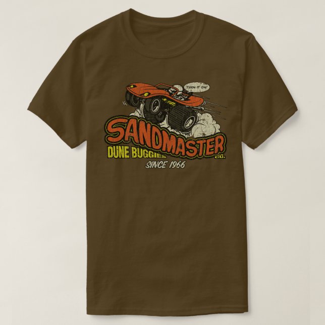 Off Road Sandmaster Dune Buggyen 1966 T-Shirt (Design vorne)