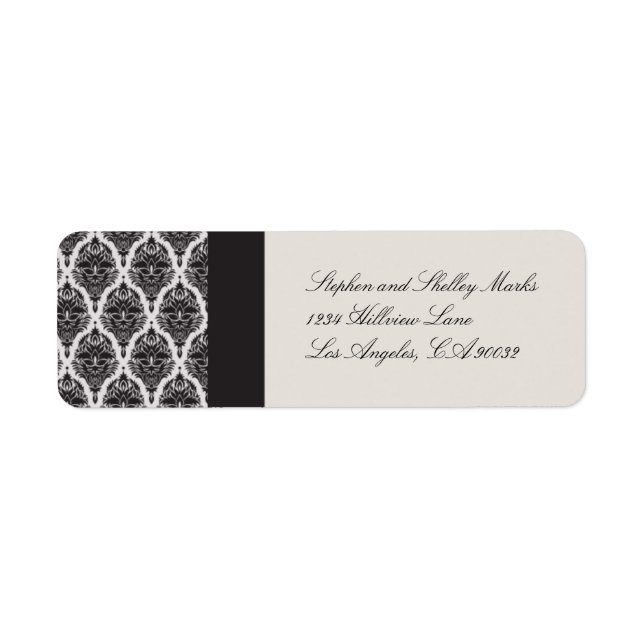 Off White and Black Damask Wedelmarken-2 (Vorne)
