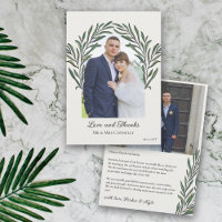 Off White Green Arch Kranz Foto Wedding