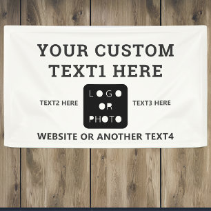 Off White Modernes Einfaches Geschäft Logo Foto Ma Banner