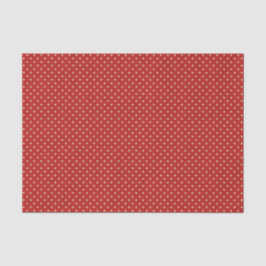 Off-White Polka Dots auf Red Seidenpapier