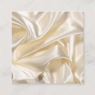 Off-White Silk Quadratische Visitenkarte