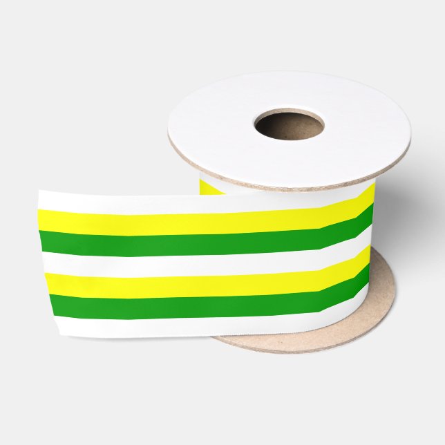 Offaly Flag Silk Ribbon Satinband (Spule)