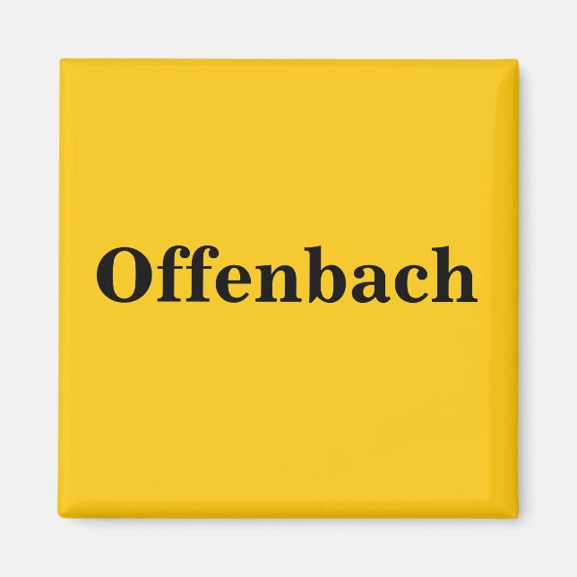Offenbach  Magnet Schild Gold Gleb (Vorne)