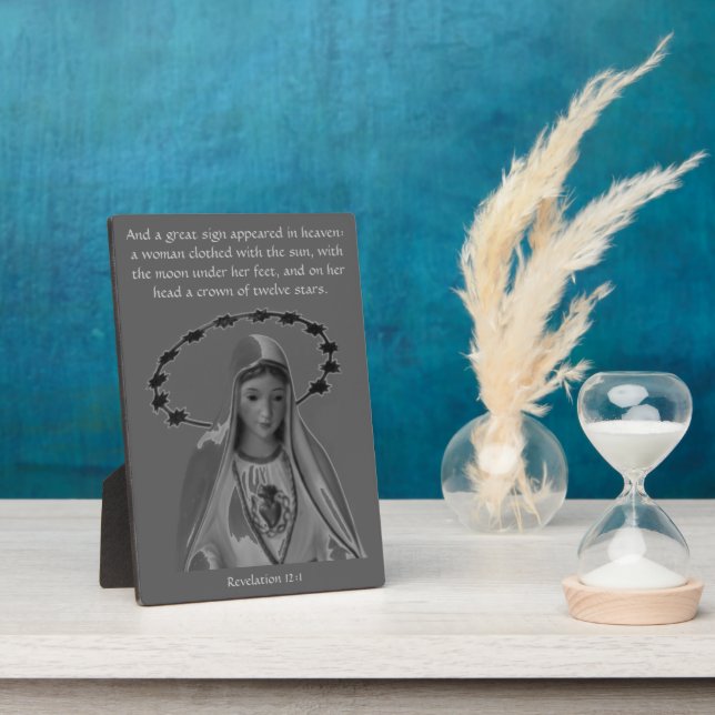 Offenbarung 12 Fest der Ermahnung von Maria Fotoplatte (Seite)