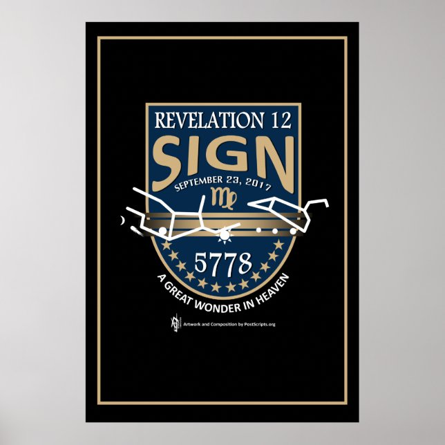 Offenbarung 12 Unterschriftenposter Poster (Vorne)