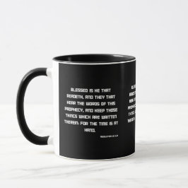 Offenbarung 1:3 KJV Bibelschrift Zwei-Tonen Tasse
