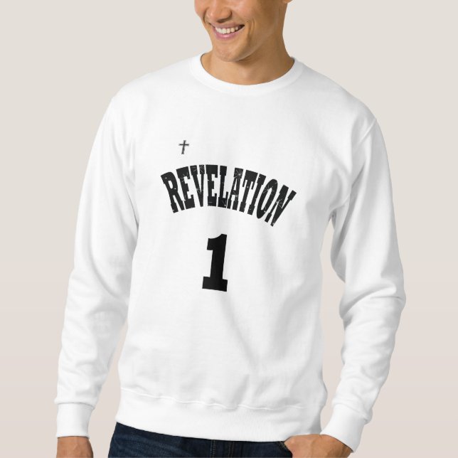 Offenbarung 1 - Bibel - Christlich Sweatshirt (Vorderseite)