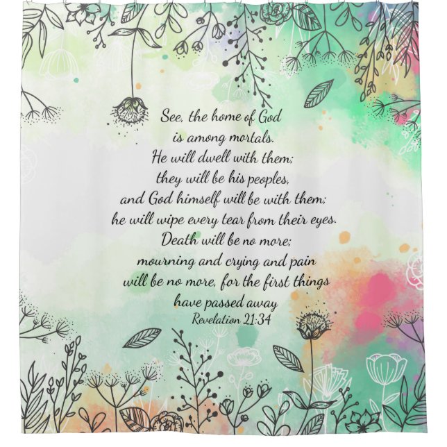 Offenbarung 21:34 duschvorhang (Vorderseite)