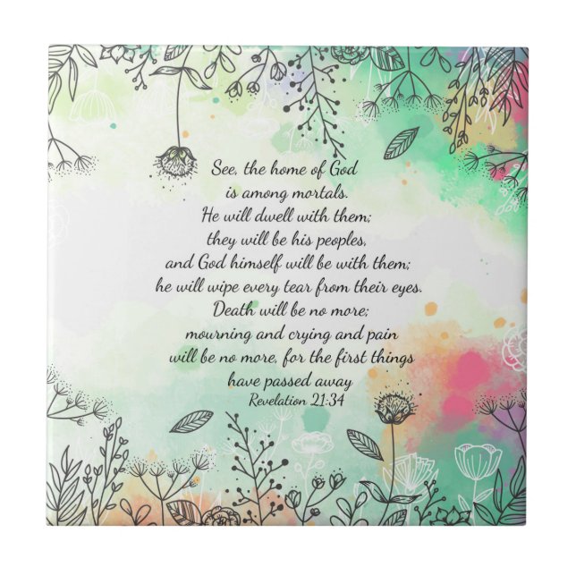 Offenbarung 21:34 fliese (Vorderseite)