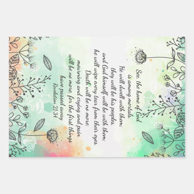 Offenbarung 21:34 geschenkpapier set (Vorderseite)