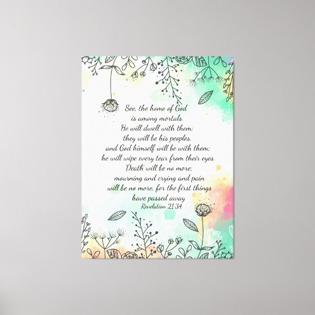 Offenbarung 21:34 leinwanddruck (Vorderseite)