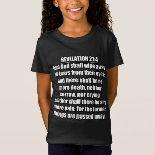 Offenbarung 21:4 KJV Bibelvers T-Shirt