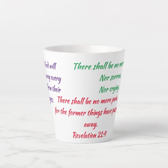 Offenbarung 21:4 Tasse (Vorderseite)