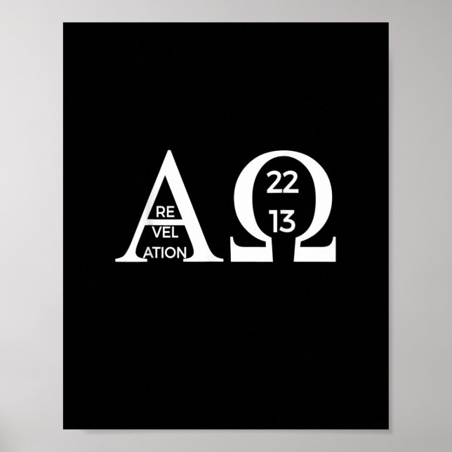 Offenbarung 2213 Alpha Omega T - Shirt Bible Chris Poster (Vorne)