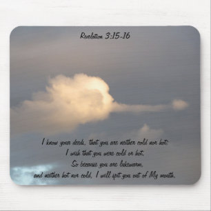 Offenbarung 3:15-16 mousepad