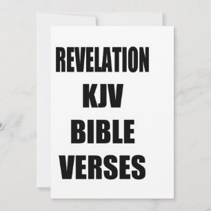 "Offenbarung KJV Bibelverse" Typografie Einladung