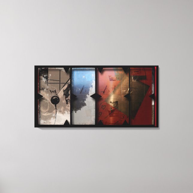 Offene Arbeit über die Open Red 13 Leinwand Fotomo (Vorderseite)