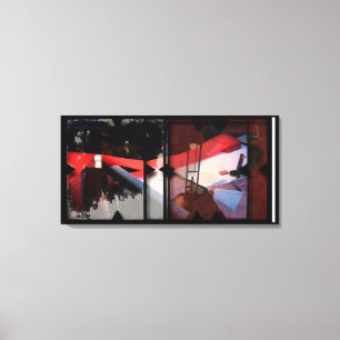 Offene Arbeit über die Open Red 17 Leinwand Fotomo